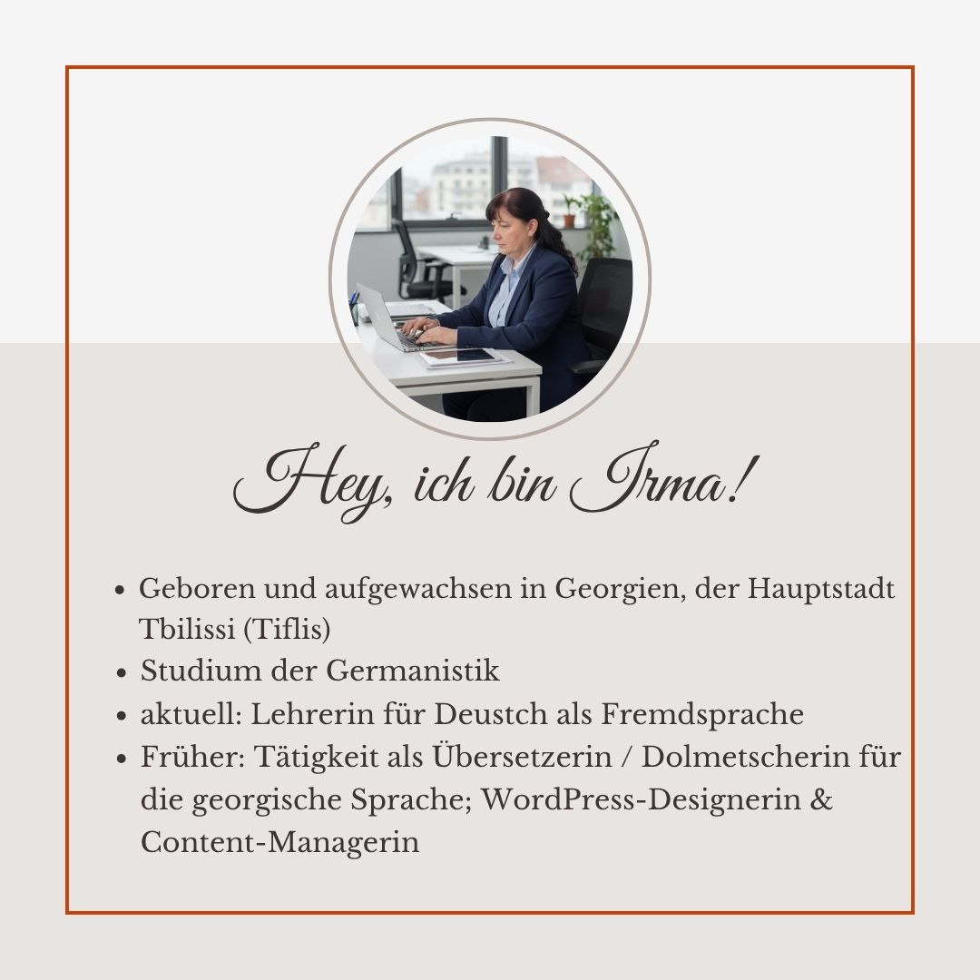 Irma Berscheid-Kimeridze: Über mich